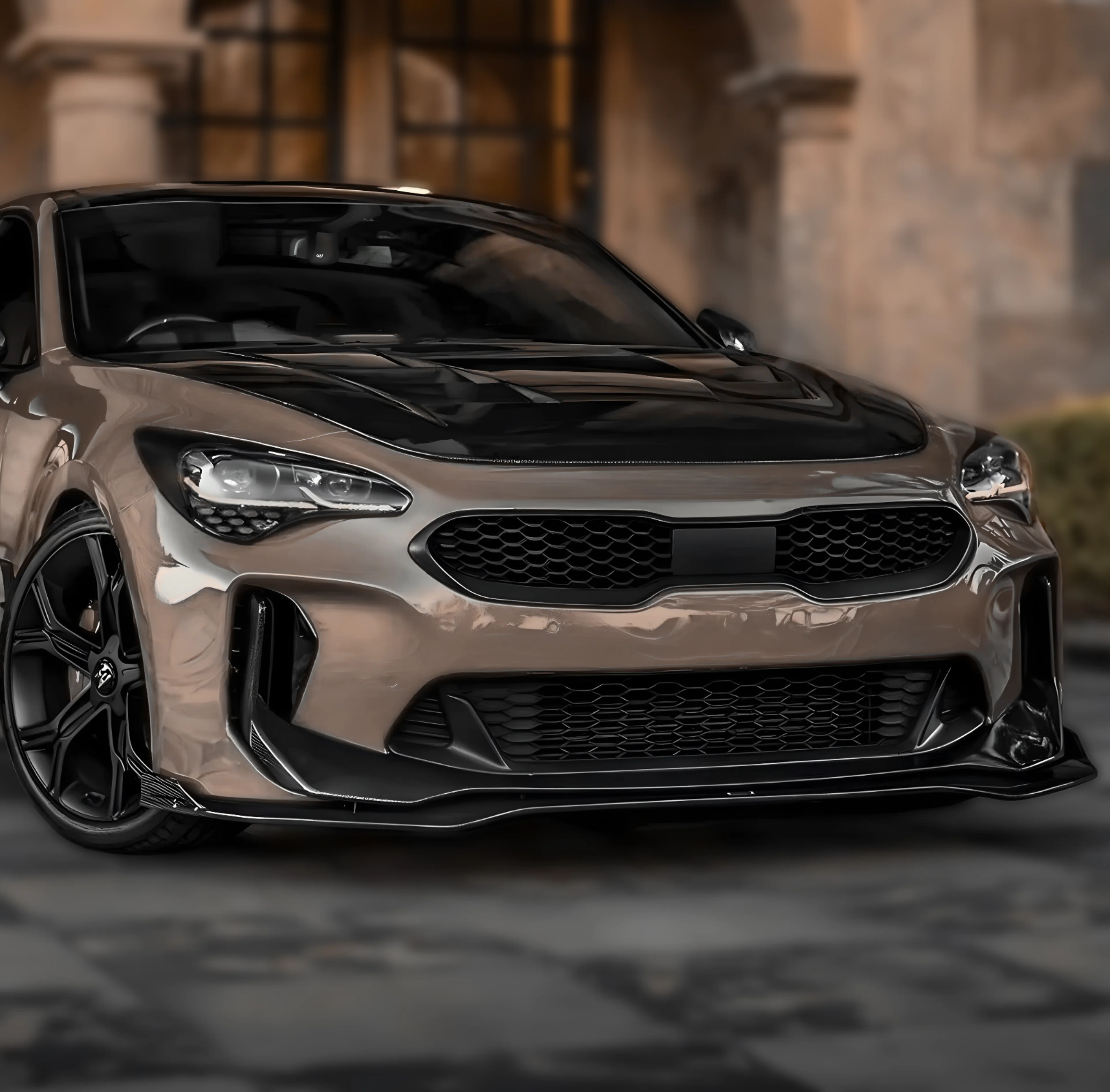 Front Lip for Kia Stinger GT-Line & GT | Easy Installation with 3M Tape & Screws - Image 3